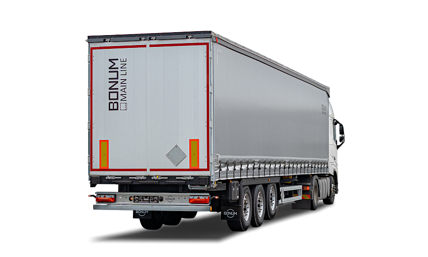 Curtain semi-trailer 13,62 m for transporting of dangerous goods