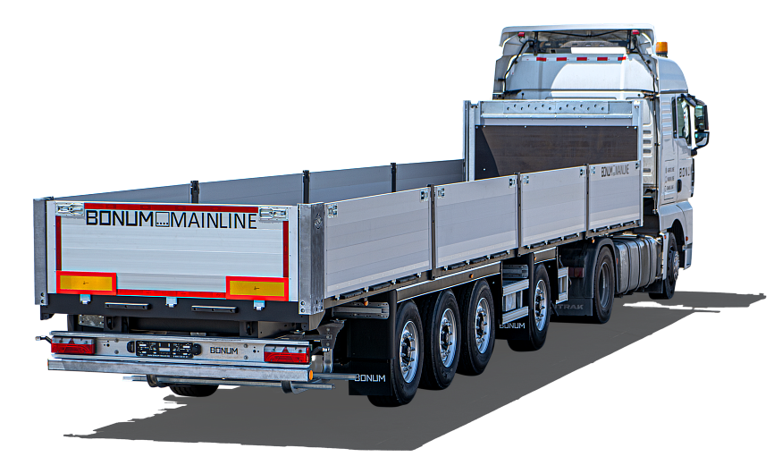 On-board semi-trailer 13,62 m with outrigger axle 